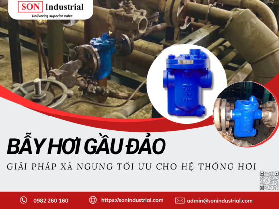 bẫy hơi gầu đảo