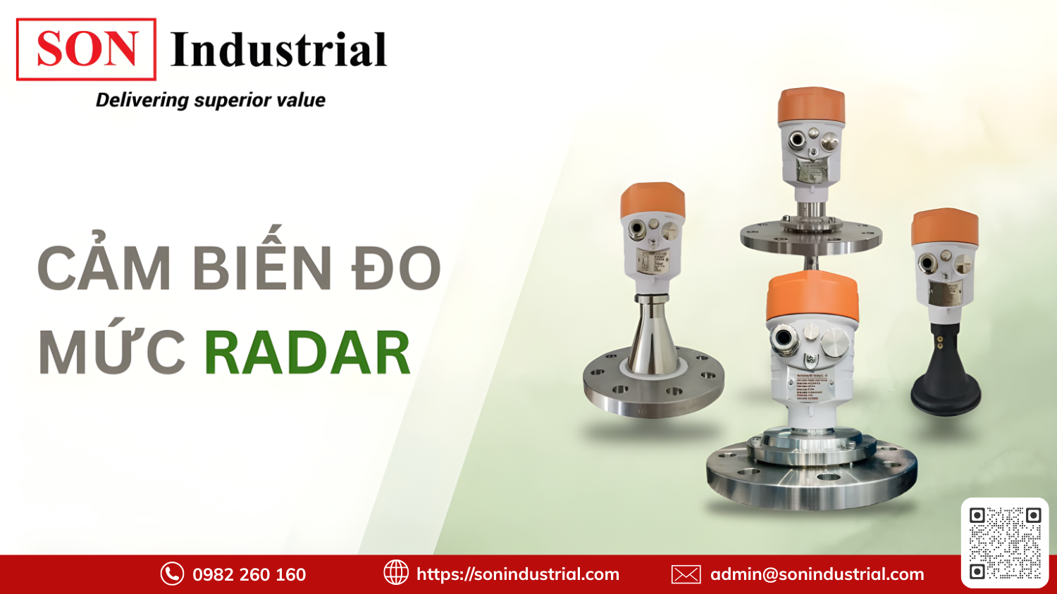 cảm biến đo mức radar
