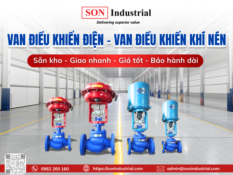 van điều khiển điện-khí nén