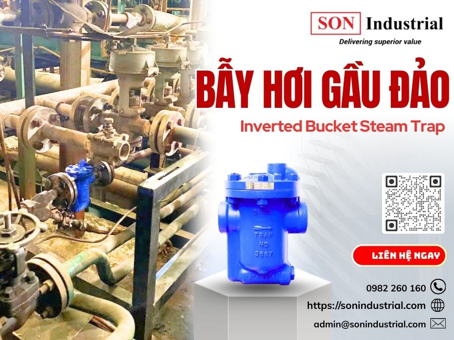 bẫy hơi gầu đảo