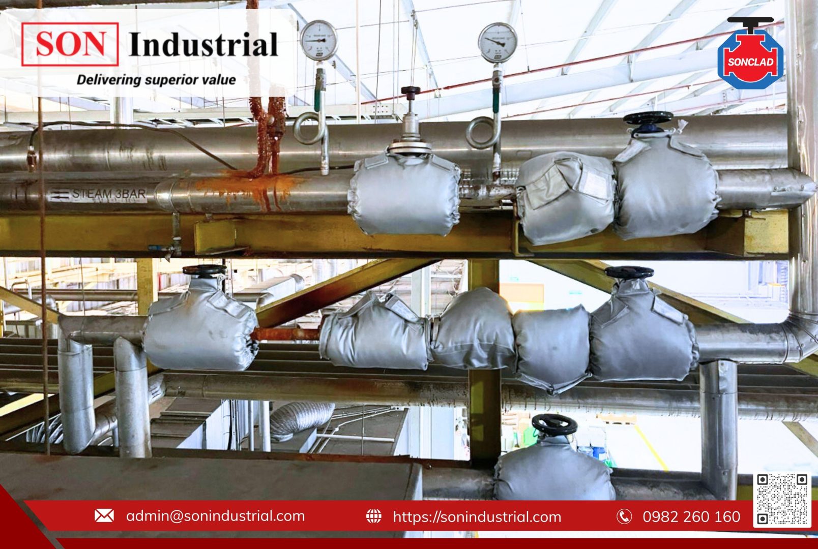 lắp đặt túi bảo ôn Sonclad