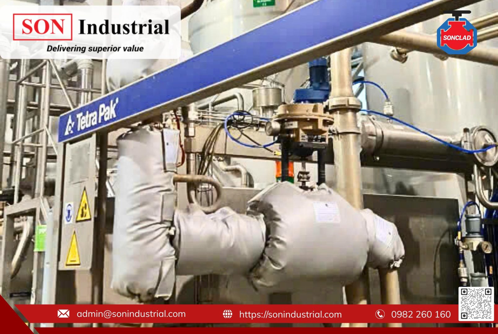 lắp đặt túi bảo ôn Sonclad