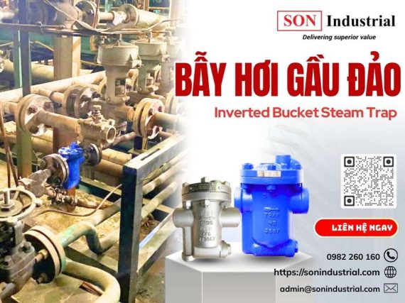 bẫy hơi gầu đảo SON