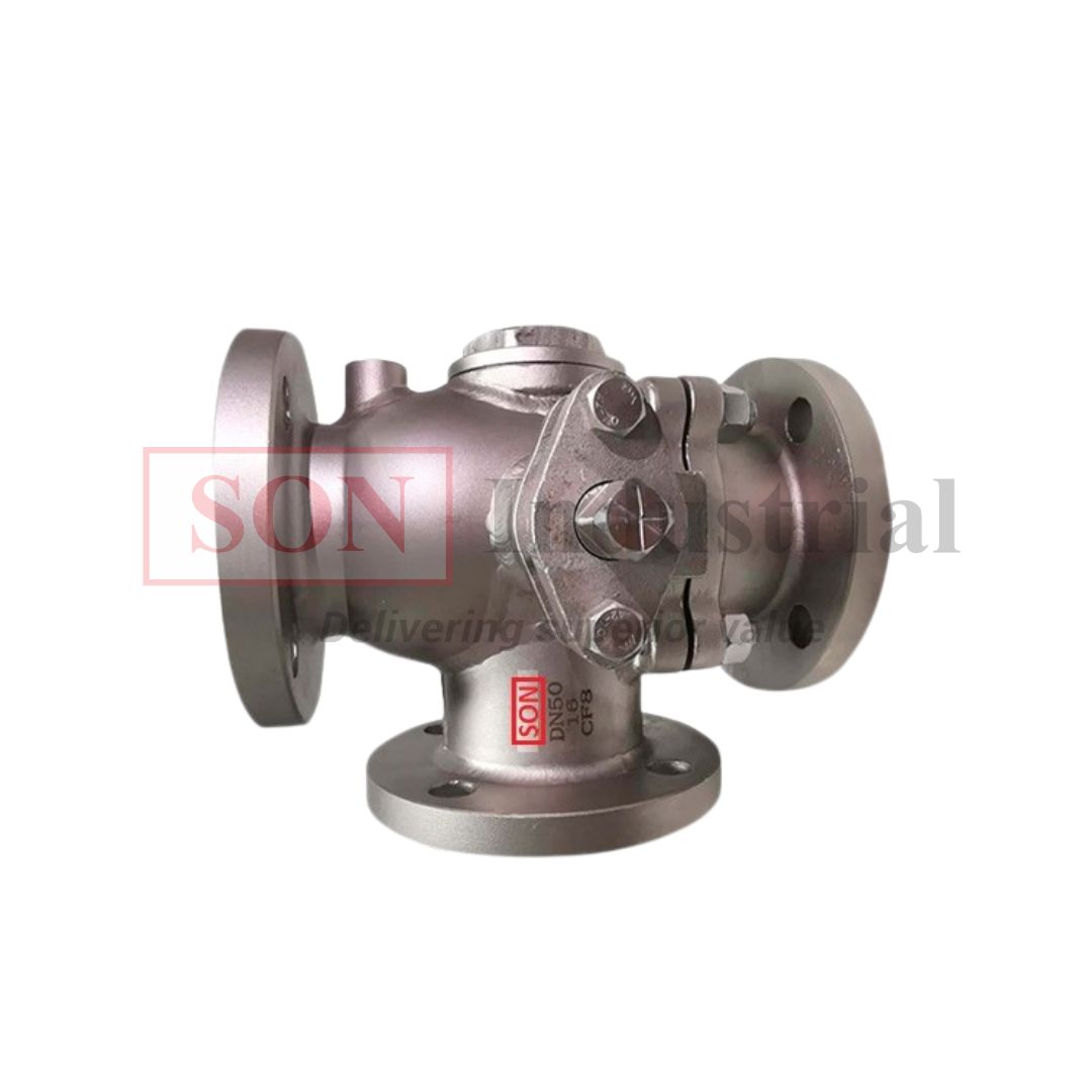 Heating jacket Three-way ball valve, T port/ L port
