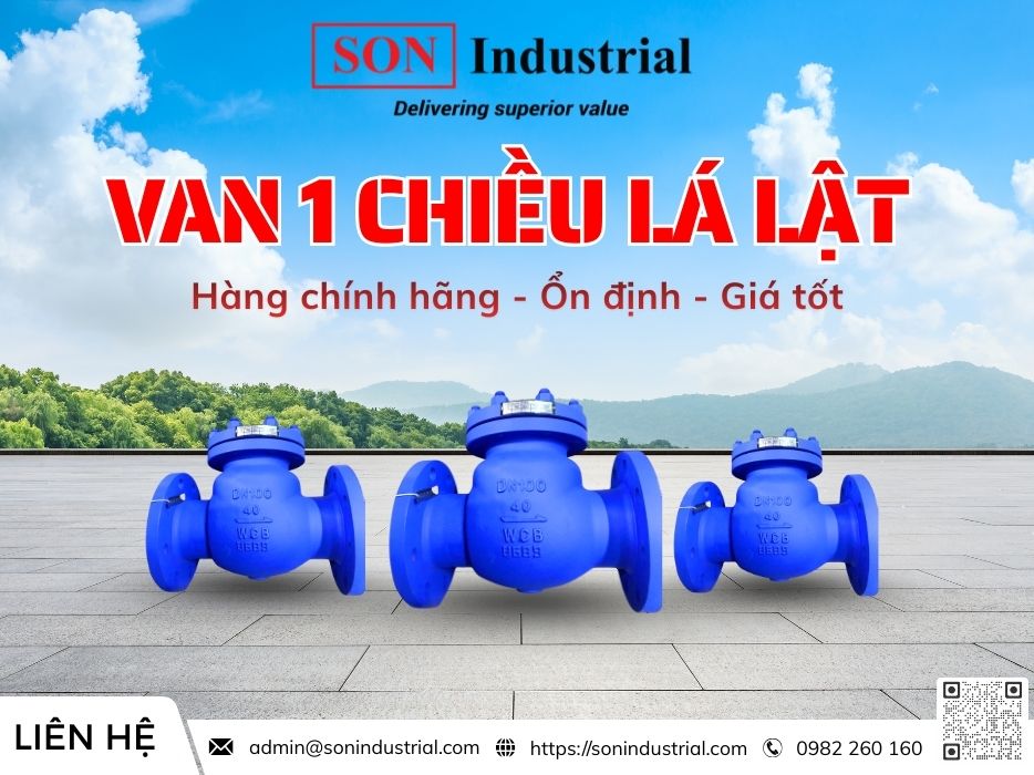 van 1 chiều lá lật