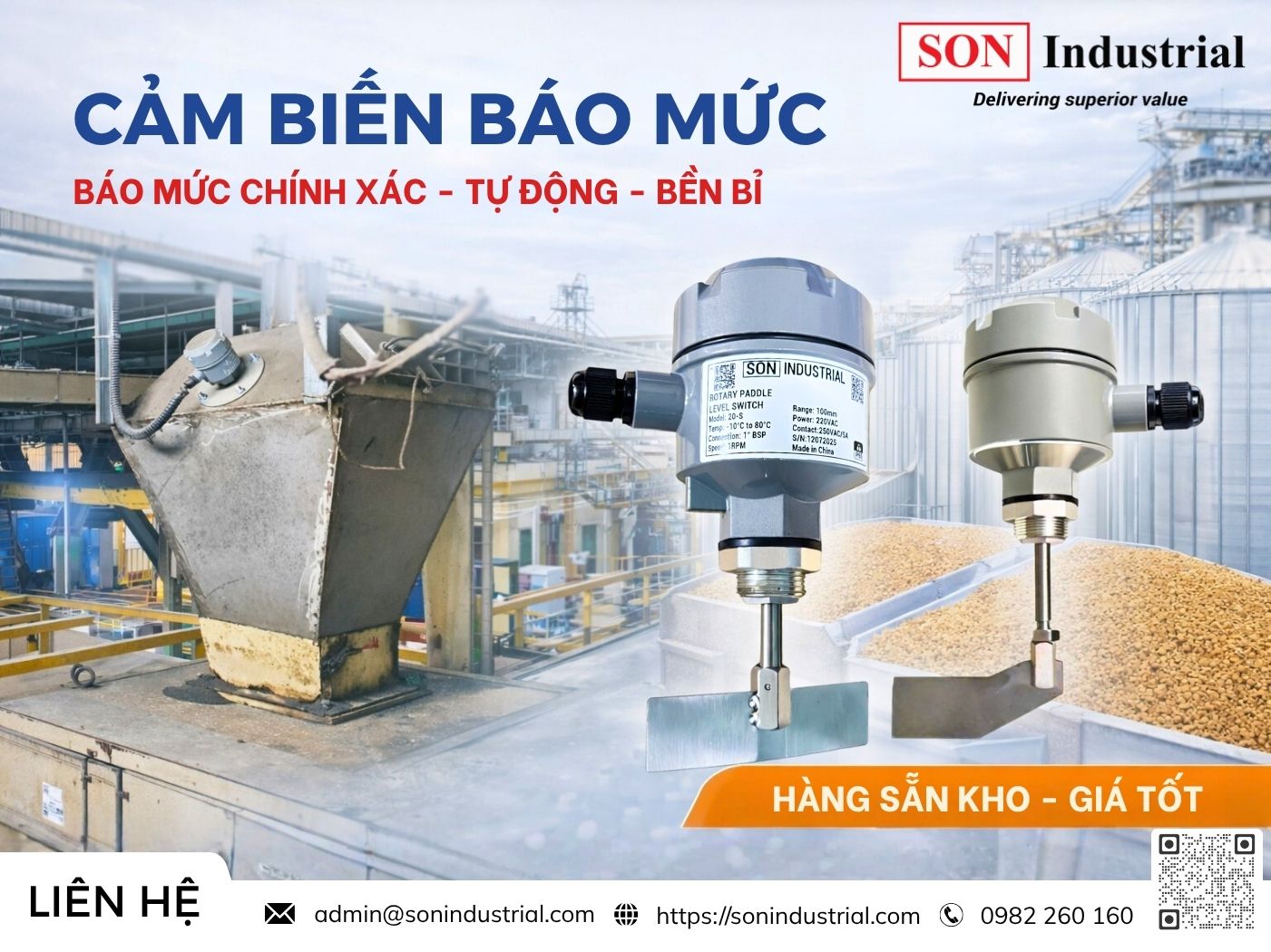 cảm biến báo mức