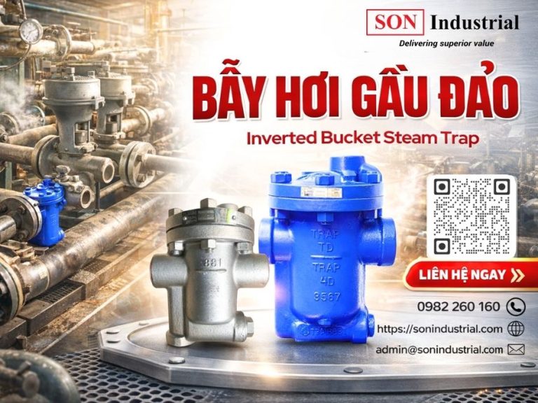 bẫy hơi gầu đảo