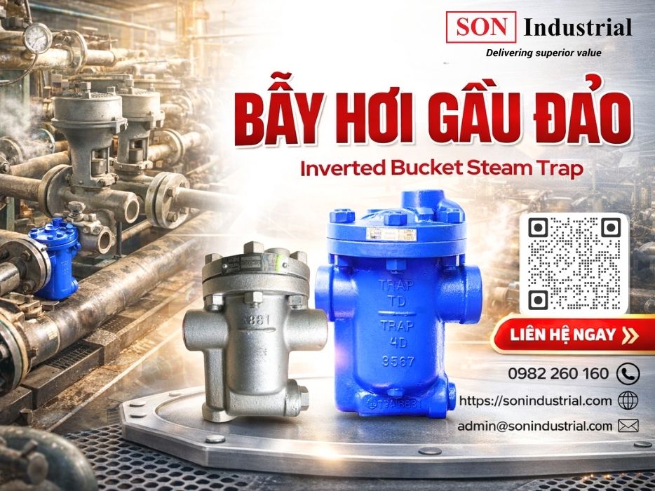 bẫy hơi gầu đảo