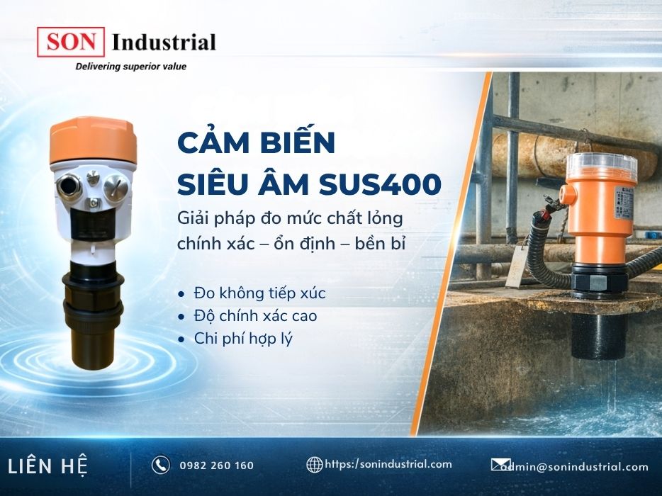 Cảm Biến Báo Mức Siêu Âm SUS400
