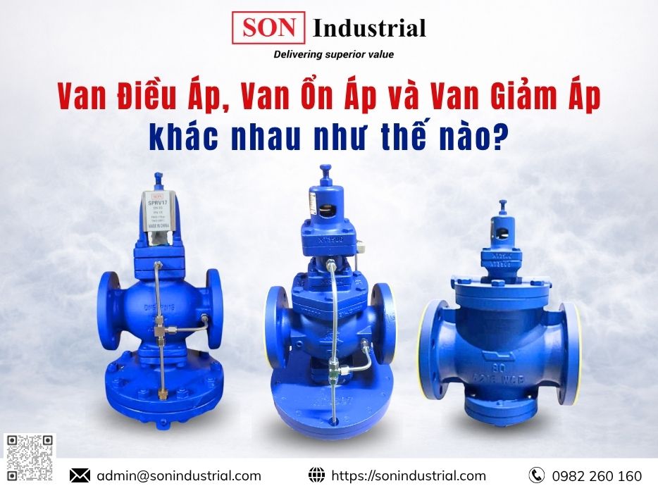 Van Điều Áp, Van Ổn Áp và Van Giảm Áp khác nhau như thế nào