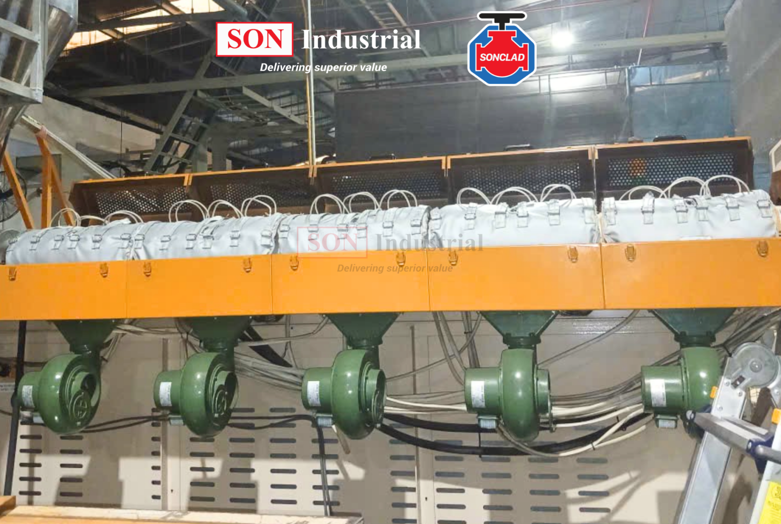 bảo ôn trục vít máy ép nhựa SON