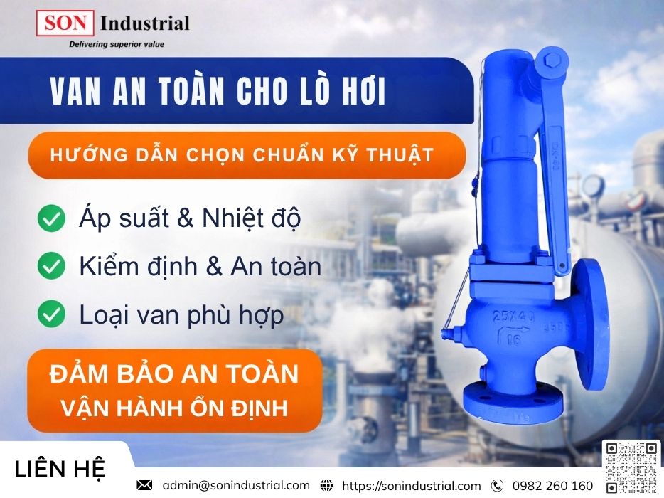 cách chọn van an toàn cho lò hơi