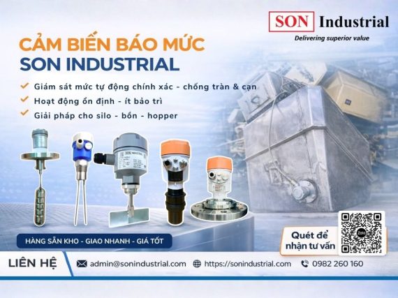 cảm biến báo mức son industrial