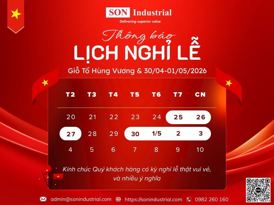 lịch nghĩ lễ SON INDUSTRIAL