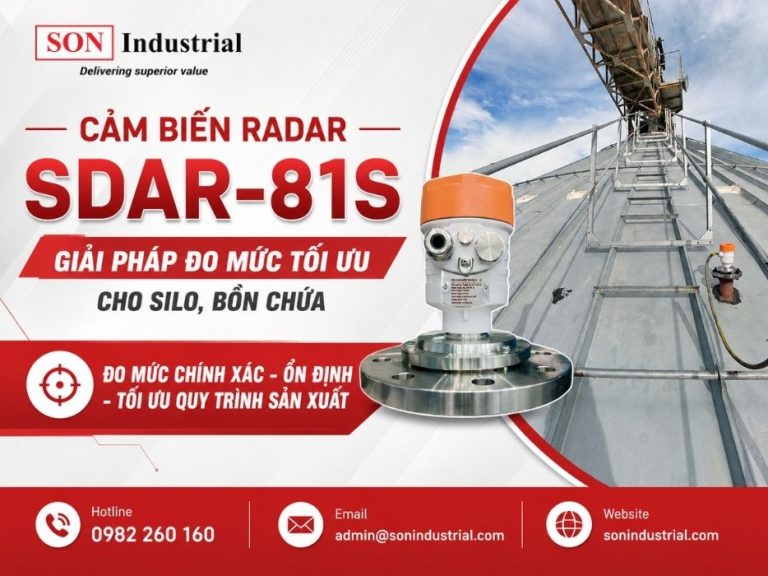 Cảm biến báo mức radar