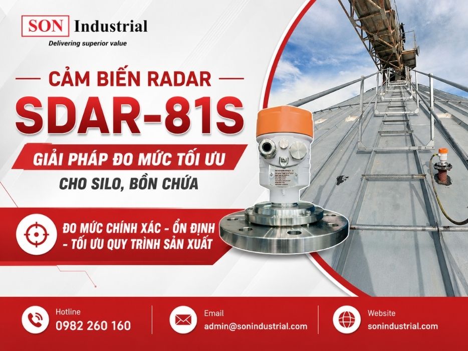 Cảm biến báo mức radar