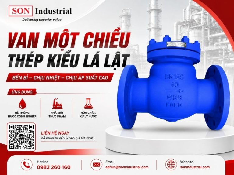 van 1 chiều lá lật