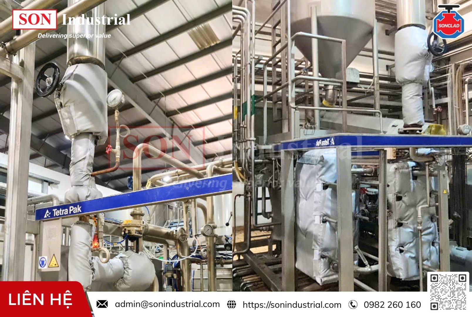 túi bảo ôn cho nhà máy thực phẩm