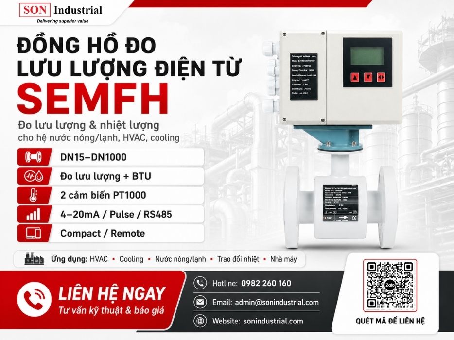 đồng hồ đo lưu lượng điện từ