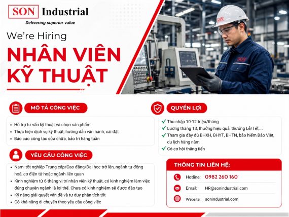 tuyển dụng nhân viên kỹ thuật SON