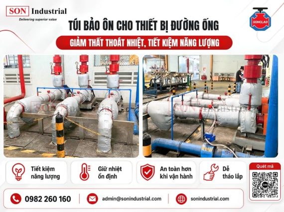 túi bảo ôn van và thiết bị đường ống
