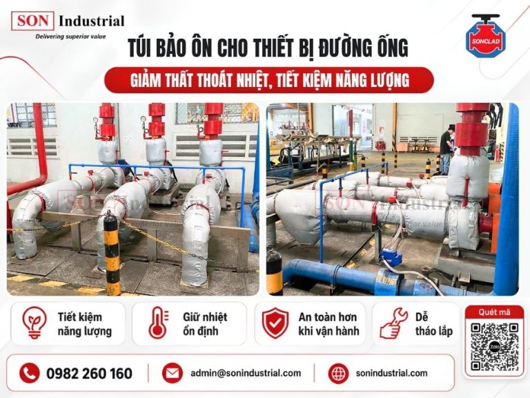 túi bảo ôn van và thiết bị đường ống
