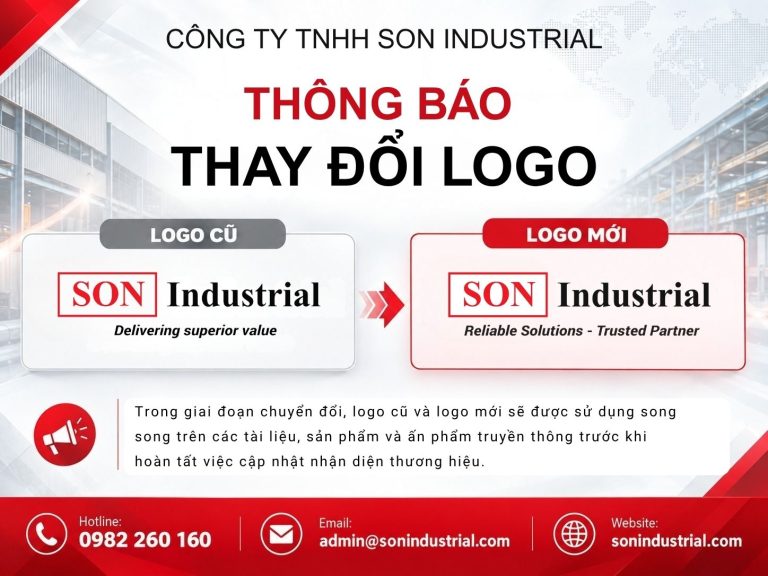 THÔNG BÁO THAY ĐỔI LOGO SON INDUSTRIAL